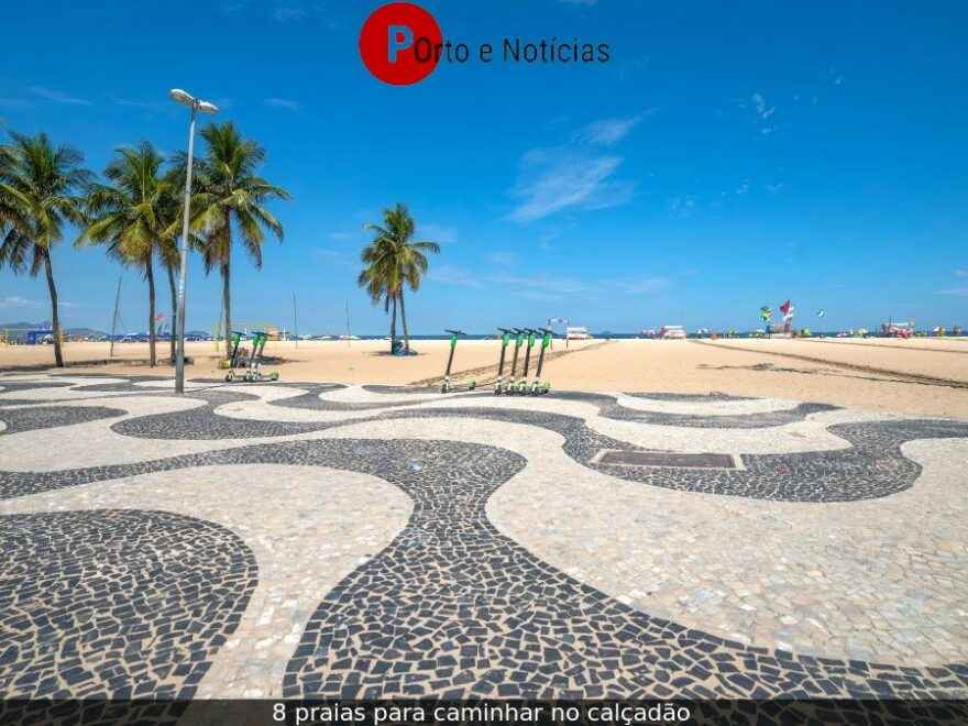 praias para caminhar no calçadão